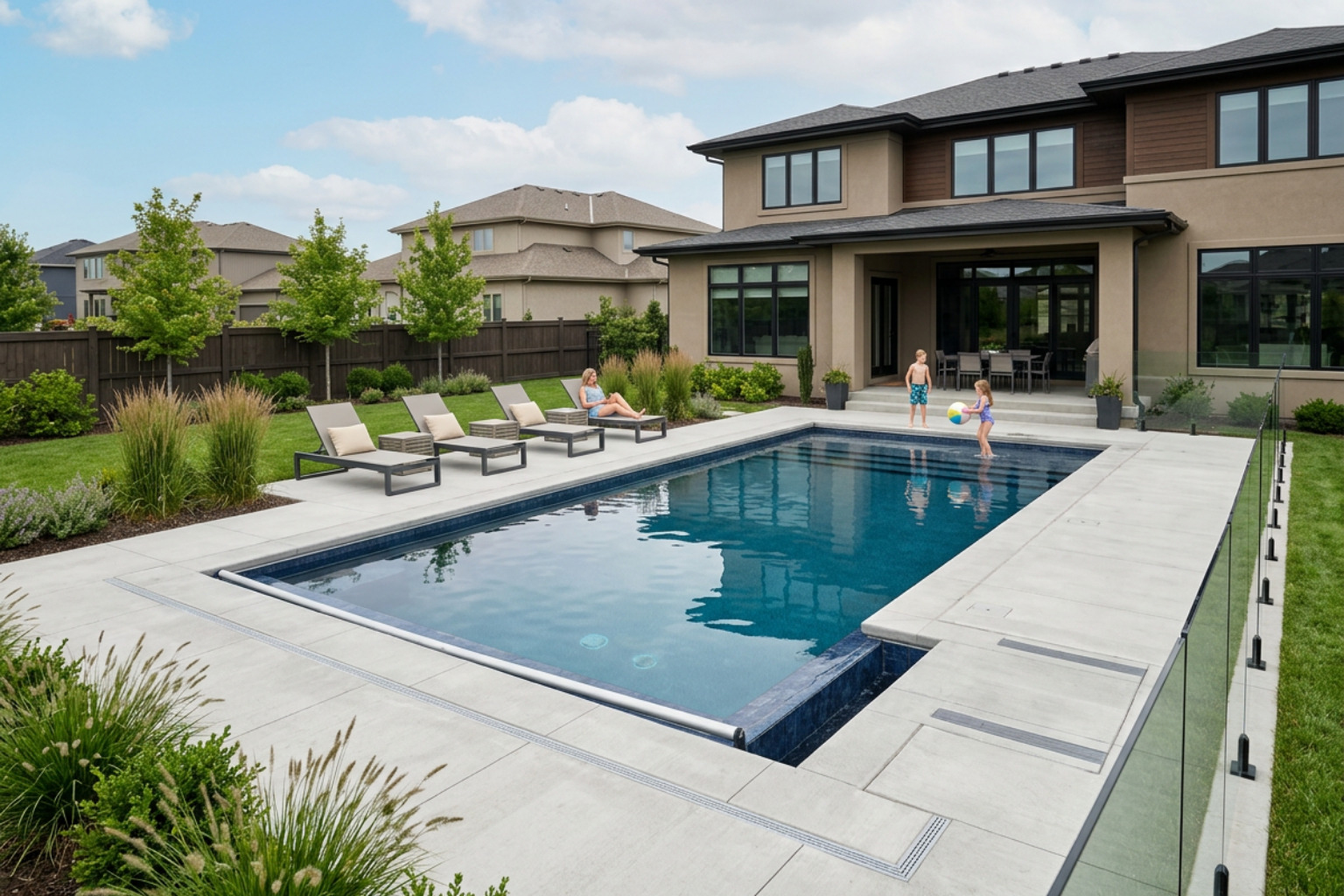 perimeter overflow pools